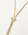 Christian Dior Lariat Gold-toned Necklace