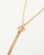 Christian Dior Lariat Gold-toned Necklace