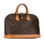 Louis Vuitton B Louis Vuitton Brown Monogram Canvas Canvas Monogram Alma PM France