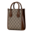 Gucci AB Gucci Brown Beige Coated Canvas Fabric Mini GG Supreme Interlocking G Satchel Italy