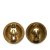 Chanel B Chanel Gold Gold Plated Metal CC Clip On Earrings France