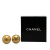 Chanel B Chanel Gold Gold Plated Metal CC Clip On Earrings France