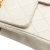 Chanel B Chanel White Lambskin Leather Leather Mini Square Classic Lambskin Single Flap France