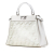 Fendi AB Fendi White PVC Plastic Limited Edition Medium Peekaboo Satchel Italy