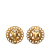 Hermès AB Hermès Gold Gold Plated Metal Bijouterie Fantaisie Clip on Earrings France