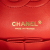 Chanel B Chanel Red Lambskin Leather Leather Medium Classic Lambskin Double Flap France