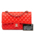 Chanel B Chanel Red Lambskin Leather Leather Medium Classic Lambskin Double Flap France