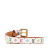 Louis Vuitton AB Louis Vuitton White Monogram Canvas Canvas Monogram Multicolore Ceinture Belt Spain