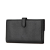 Chanel B Chanel Black Calf Leather skin Camellia Long Wallet Italy