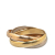 Cartier B Cartier Gold 18K Yellow Gold Metal Tricolor Large Model 18K Gold Classic Trinity Ring France