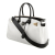 Louis Vuitton B Louis Vuitton White with Black Calf Leather All Set MM France