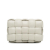 Bottega Veneta B Bottega Veneta White Calf Leather skin Intrecciato Padded Cassette Crossbody Italy