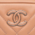 Chanel AB Chanel Brown Nude Calf Leather Mini CC Diagonal Chevron Camera Case Italy