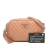 Chanel AB Chanel Brown Nude Calf Leather Mini CC Diagonal Chevron Camera Case Italy