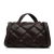 Bottega Veneta AB Bottega Veneta Red Bordeaux Calf Leather Maxi Intrecciato Padded Top Handle Bag Italy