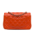 Chanel B Chanel Orange Lambskin Leather Leather Mini Rectangular Classic Lambskin Single Flap France