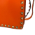 Valentino Rockstud Calfskin Leather 2-Ways Flap Shoulder Bag Neon Orange