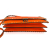 Valentino Rockstud Calfskin Leather 2-Ways Flap Shoulder Bag Neon Orange