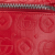 Gucci AB Gucci Red Calf Leather Double G Kids Embossed Belt Bag Italy