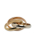 Cartier AB Cartier Gold 18K Yellow Gold Metal Tricolor 18K Les Must de Cartier Classic Trinity Ring France