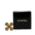 Chanel B Chanel Gold Gold Plated Metal Rhinestone CC Clover Brooch France