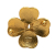 Chanel AB Chanel Gold Gold Plated Metal CC Clover Brooch France