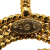 Chanel AB Chanel Gold Gold Plated Metal CC Round Pendant Necklace France