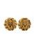 Chanel B Chanel Gold Gold Plated Metal Rhinestone CC Clip On Earrings France