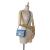 Celine AB Celine Blue Light Blue Calf Leather Teen Triomphe Crossbody Italy