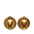 Chanel B Chanel Gold Gold Plated Metal CC Clip On Earrings France