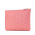 Chanel B Chanel Pink Lambskin Leather Leather Medium Quilted Lambskin Boy O Case Clutch Italy