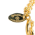 Chanel B Chanel Gold Gold Plated Metal CC Round Pendant Necklace France