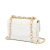 Chanel AB Chanel White Lambskin Leather Leather CC Quilted Lambskin Flap Italy