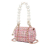 Chanel AB Chanel Pink Tweed Fabric Mini Pearl Handle Flap Italy