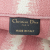 Christian Dior AB Dior Pink Canvas Fabric Large Striped Book Tote Italy