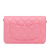 Chanel AB Chanel Pink Lambskin Leather Leather Lambskin Pearl Crush Wallet On Chain Italy