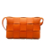 Bottega Veneta B Bottega Veneta Orange Calf Leather skin Intrecciato Cassette Crossbody Italy