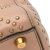 Christian Dior AB Dior Brown Nude Lambskin Leather Leather Small Lambskin Cannage Studded Supple Lady Dior Italy