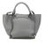 Celine B Celine Gray Pomice Calf Leather Small Big Satchel Italy