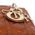 Christian Dior AB Dior Brown Bronze Calf Leather Mini Metallic skin Cannage Supple Lady Dior Italy