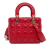 Christian Dior B Dior Red Lambskin Leather Leather Small Lambskin Cannage My ABCDior Lady Dior Italy