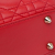 Christian Dior B Dior Red Lambskin Leather Leather Small Lambskin Cannage My ABCDior Lady Dior Italy