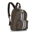 Burberry B Burberry Brown Coated Canvas Fabric Monogram Stripe Backpack Italy