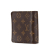 Louis Vuitton B Louis Vuitton Brown Monogram Canvas Canvas Monogram Bi-Fold Compact Wallet France