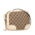 Gucci B Gucci Brown Beige Canvas Fabric GG Bree Crossbody Italy