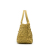 Bottega Veneta B Bottega Veneta Yellow Calf Leather Poussin Paillettes Cabat Tote Italy