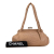 Chanel B Chanel Brown Beige Lambskin Leather Leather CC Lambskin Kisslock Frame Shoulder Bag Italy