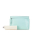 Loewe AB LOEWE Blue Light Blue Calf Leather Embossed Anagram Repeat T Clutch Spain