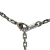 Louis Vuitton B Louis Vuitton Silver Platinum Metal Ruthenium DJ Vivienne Pendant Necklace Italy