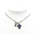 Louis Vuitton B Louis Vuitton Silver Platinum Metal Ruthenium DJ Vivienne Pendant Necklace Italy